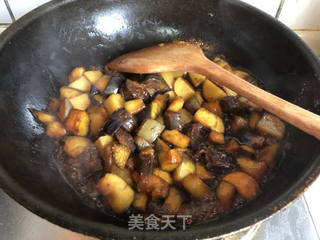 茄子腊肠焖饭#茄子#的做法步骤:10
