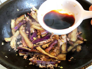 少油版肉末茄子#茄子#的做法步骤:9