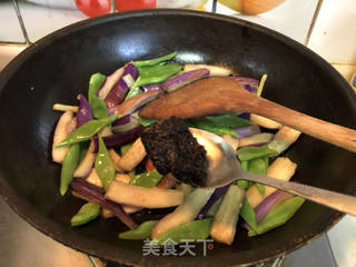 酱爆茄子刀豆#茄子#的做法步骤:9