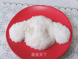 萌萌哒早餐【咸蛋黄肉松饭团-泰迪版】的做法步骤:6