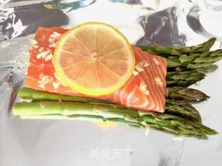 芦笋烤三文鱼的做法步骤:5