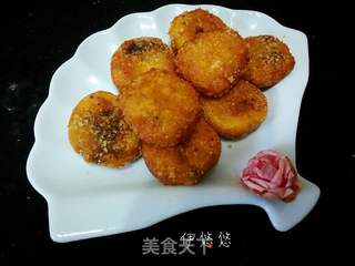 红糖南瓜饼的做法步骤:12