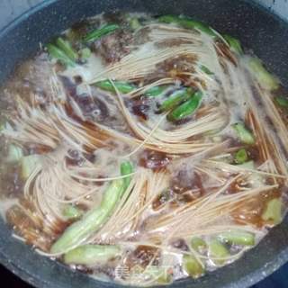 豆角排骨焖面的做法步骤:7
