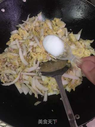 白菜肉末炒粉条的做法步骤：6