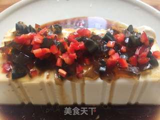 凉拌皮蛋豆腐的做法步骤:6