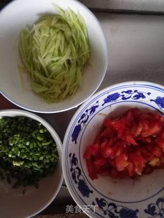 茄子捞面的做法步骤：3