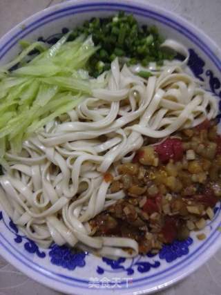 茄子捞面的做法步骤:11
