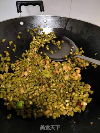 酸豆角炒肉的做法步骤:5