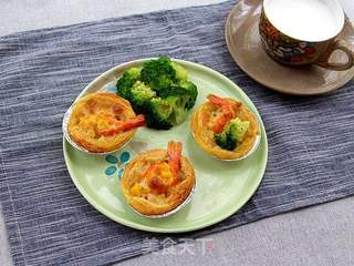 鲜虾芝士塔的做法步骤:4