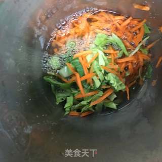 时蔬鸡肉米糊的做法步骤:5