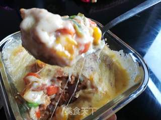 黄金芝士焗饭的做法步骤:15