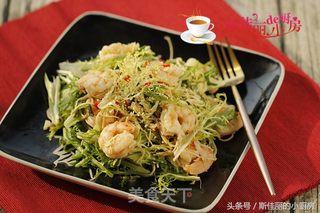 虾仁苦菊拌干丝的做法步骤:10