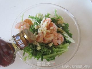 虾仁苦菊拌干丝的做法步骤:8