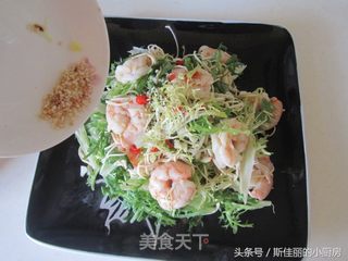 虾仁苦菊拌干丝的做法步骤:9