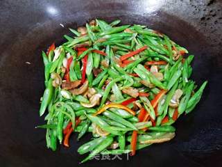 油渣炒四季豆的做法步骤:11