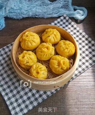 南瓜茄子小笼包的做法步骤:23