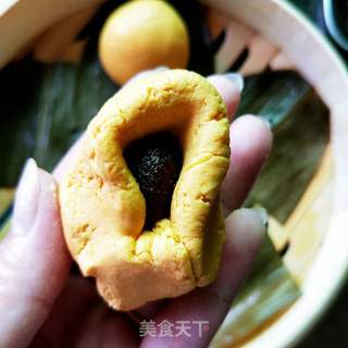 椰蓉南瓜糯米糍的做法步骤:11