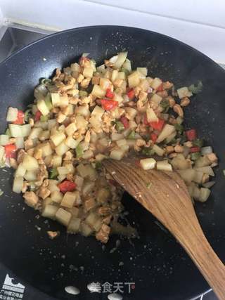 鸡胸肉土豆盖饭的做法步骤:6