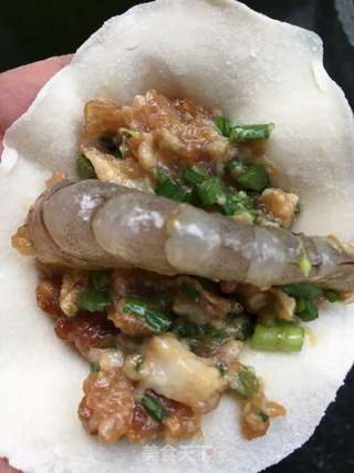 韭苔鲜虾锅贴的做法步骤:20