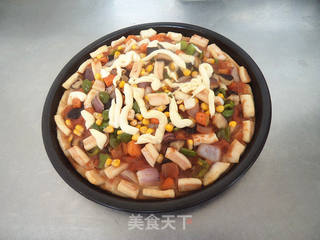 鱿鱼披萨的做法步骤:16