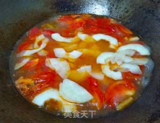 番茄黄瓜肉片汤的做法步骤：13