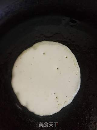 香蕉牛奶松饼的做法步骤:8