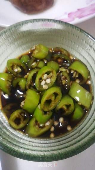 拌杭椒的做法步骤:3