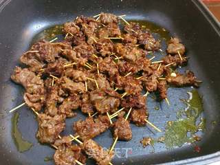 牙签牛肉的做法步骤:11
