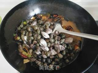 辣炒田螺的做法步骤:7