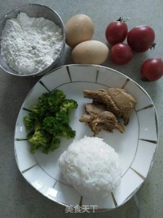 剩饭早餐饼的做法步骤：1