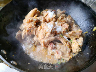鸡架粉皮汤的做法步骤:6