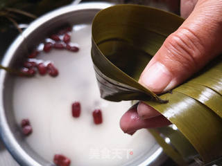 红枣蜜豆粽的做法步骤:3