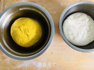 双色南瓜馒头的做法步骤:7