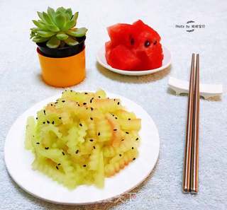 爽口西瓜皮的做法步骤:11