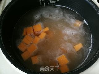 南瓜二米粥的做法步骤:4