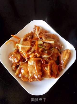 锅包肉的做法步骤:3