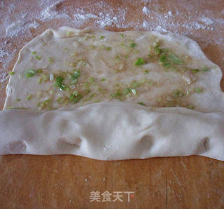 五香葱油饼的做法步骤:6