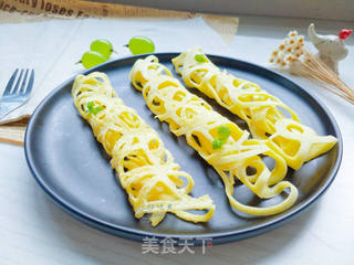 鸟巢鸡蛋饼的做法步骤:14