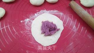 紫薯土豆泥花卷的做法步骤:8