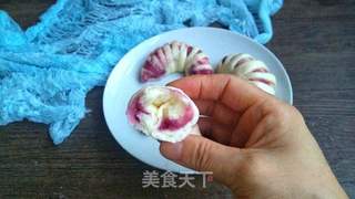 紫薯土豆泥花卷的做法步骤:13