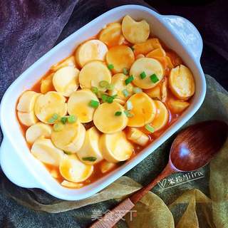 茄汁日本豆腐的做法步骤:7