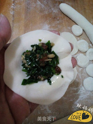 麦蒿馅饺子的做法步骤:9