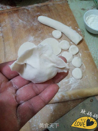 麦蒿馅饺子的做法步骤:10