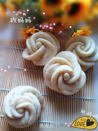 玫瑰花馒头的做法步骤:13