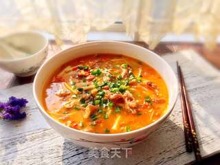 酸汤肥牛（番茄浓汤版）的做法步骤：13