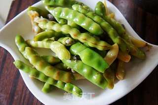 豆角炒饭的做法步骤:2