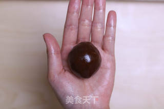 黑糖五仁月饼的做法步骤:16