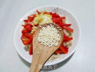 红椒拌金针菇的做法步骤：11