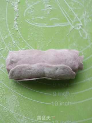 紫薯玫瑰花型馒头的做法步骤:7