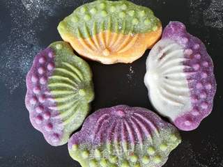 多彩冰皮月饼的做法步骤:18